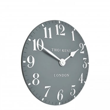 12" Arabic Wall Clock Flax Blue