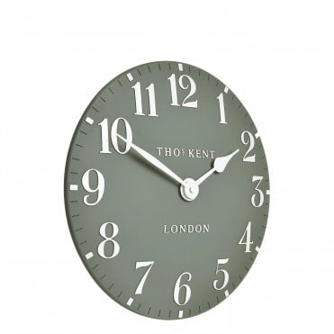 12" Arabic Wall Clock Seagrass