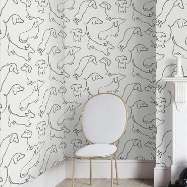 2LG Buckley Black & White Wallpaper 106289