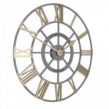 24" Evening Star Grand Clock Brass