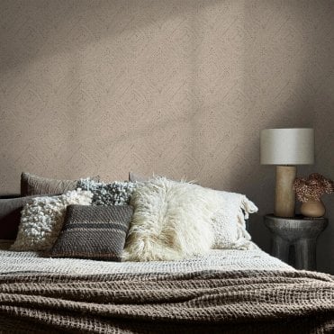 Abigail Ahern Artisan Weave Fawn Wallpaper 140087
