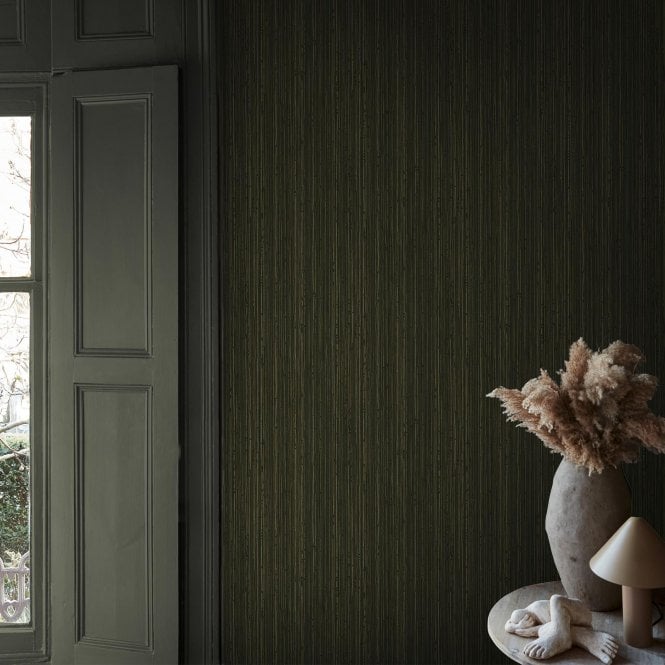 Abigail Ahern Fibre Stripe Forest Wallpaper 140101