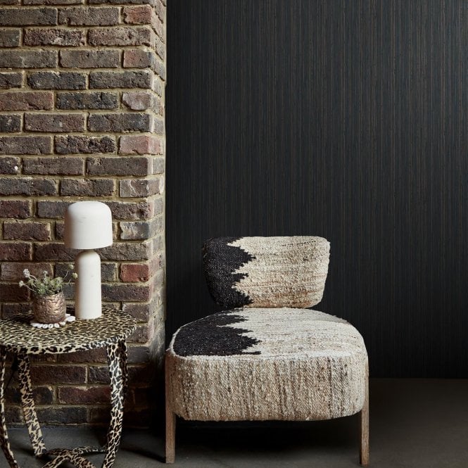 Abigail Ahern  Fibre Stripe Twilight Wallpaper 140102