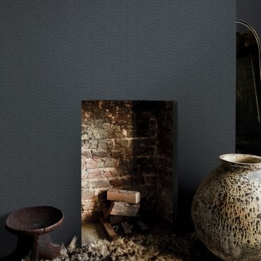 Abigail Ahern Herringbone Weave Dusk Wallpaper 140090