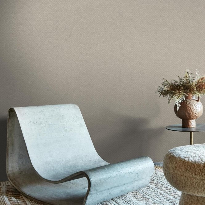 Abigail Ahern  Herringbone Weave Pebble Wallpaper 140088