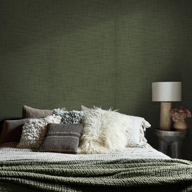 Abigail Ahern  Weathered Linen Garden Wallpaper 140079