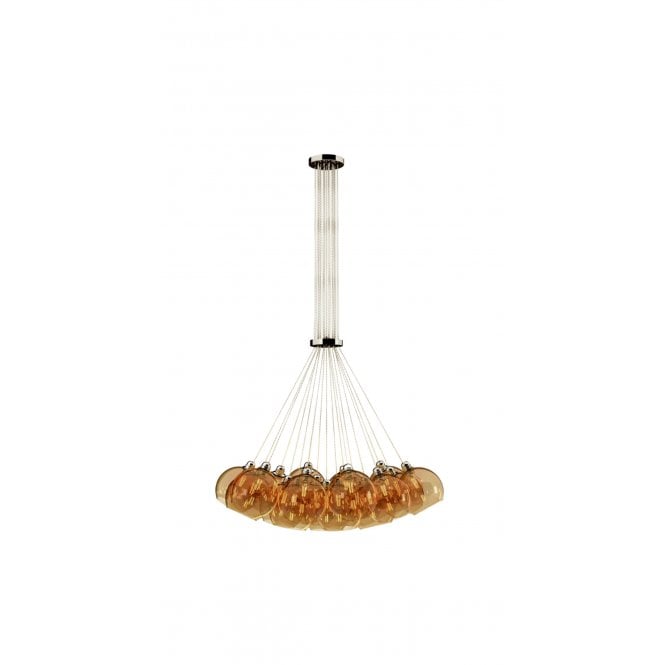 Apollo 19 Light Pendant Chrome Amber