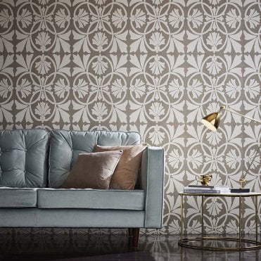 Barbara Hulanicki Thrones Mocha Wallpaper 105275