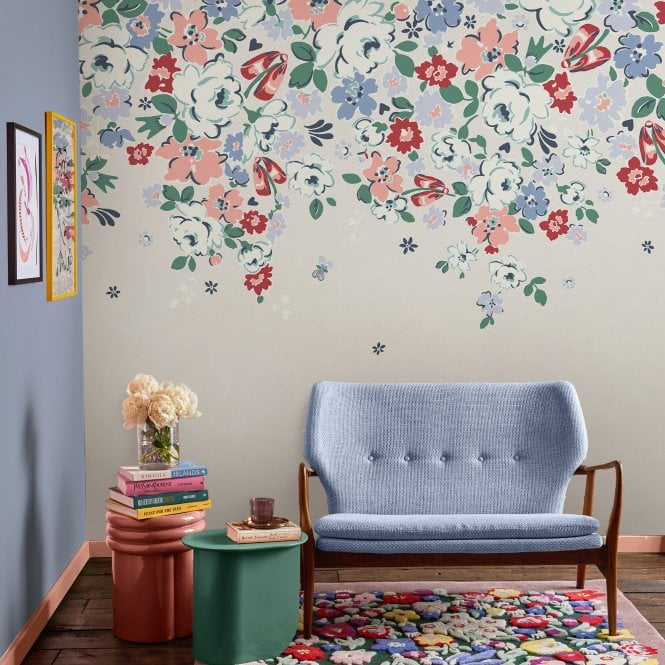 Cath Kidston Clifton Floral Cream Fixed Size Mural 2.50 x 4M