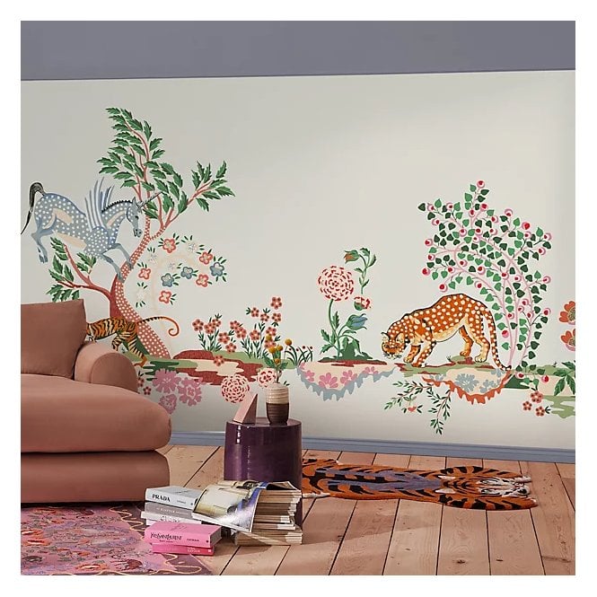 Cath Kidston Painted Kingdom Cream Fixed Size Mural 2.50 x 4M