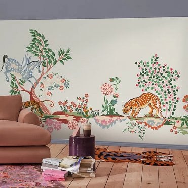 Cath Kidston Painted Kingdom Cream Fixed Size Mural 2.50 x 4M