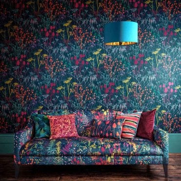 Clarissa Hulse Summer Border Rainbow Wallpaper 120395