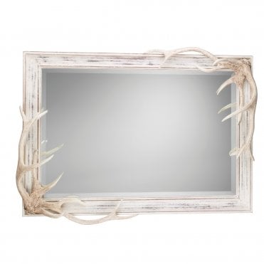 Antler Bevelled Mirror Bleached Colour