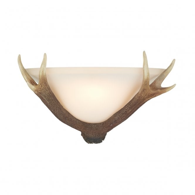 David Hunt Lighting Antler Wall Washer Complete With Glass