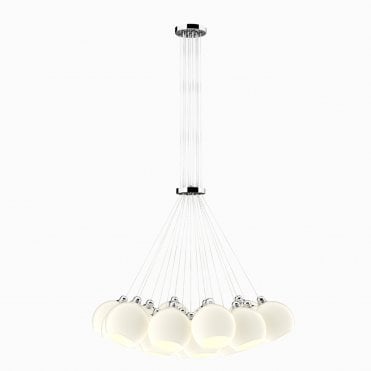 Apollo 19 Light Pendant Chrome Opal