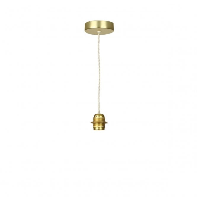 David Hunt Lighting Apollo Single Pendant In Butter Brass - Base Only