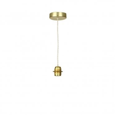 Apollo Single Pendant In Butter Brass - Base Only