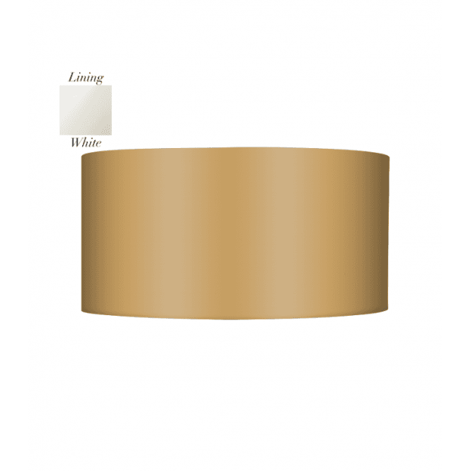 David Hunt Lighting Ascott Wall Lighting With Marigold Satin Silk Shade/White Lining