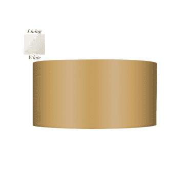 Ascott Wall Lighting With Marigold Satin Silk Shade/White Lining