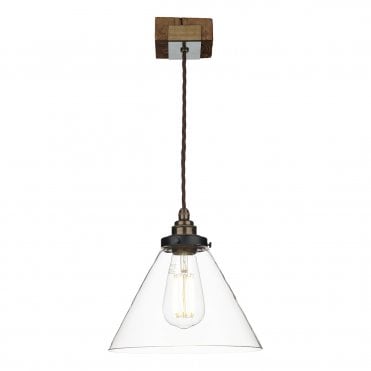 Aspen 1 Light Pendant Bespoke Shade
