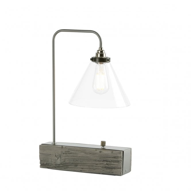 David Hunt Lighting Aspen Table Lamp In Silver Birch Effect