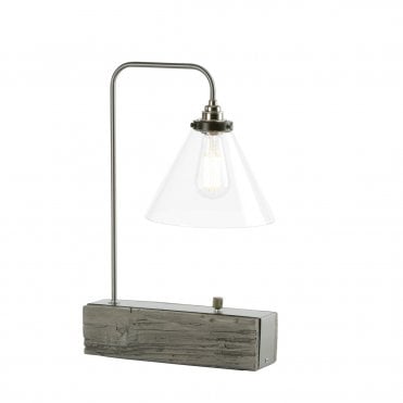 Aspen Table Lamp In Silver Birch Effect