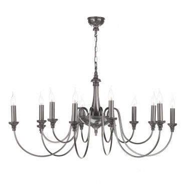Bailey 12 Light Pendant In Pewter