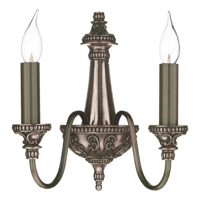 David Hunt Lighting Bailey 2 Light Wall Light Bronze