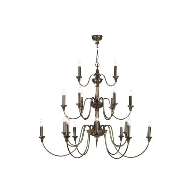 David Hunt Lighting Bailey 21 Light Pendant Bronze