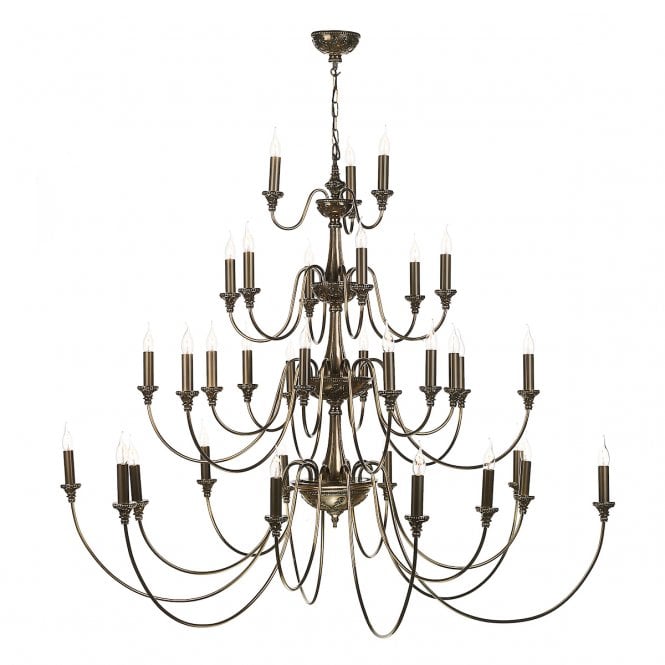 David Hunt Lighting Bailey 33 Light Chandelier Bronze