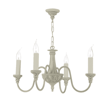 David Hunt Lighting Bailey 4 light Pendant in Bespoke Pebble Paint Finish