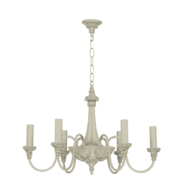 Bailey 6 Light Pendant Bespoke In Pebble