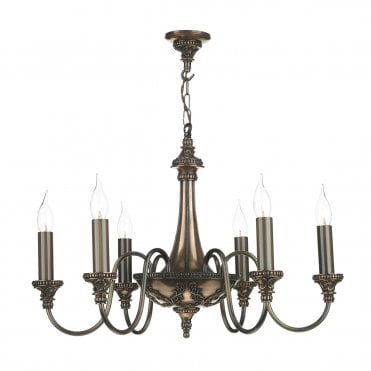 Bailey 6 Light Pendant Bronze