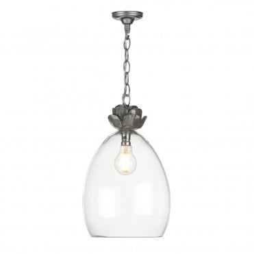 Belvedere Single Pendant Pewter