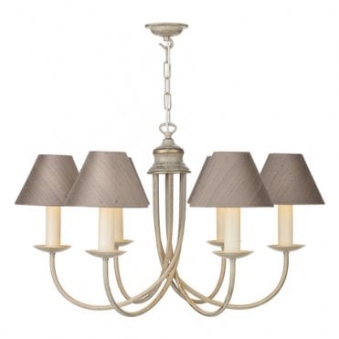 Bermuda 6 Light Pendant Cream Gold (Shades Sold Separately)