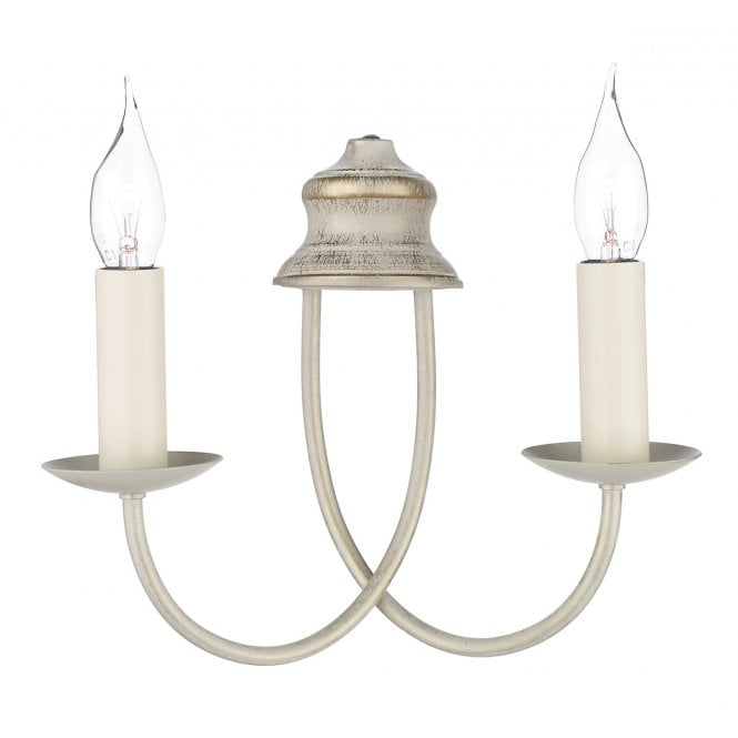 David Hunt Lighting Bermuda Double Wall Bracket Cream Gold (Shades Sold Separately)