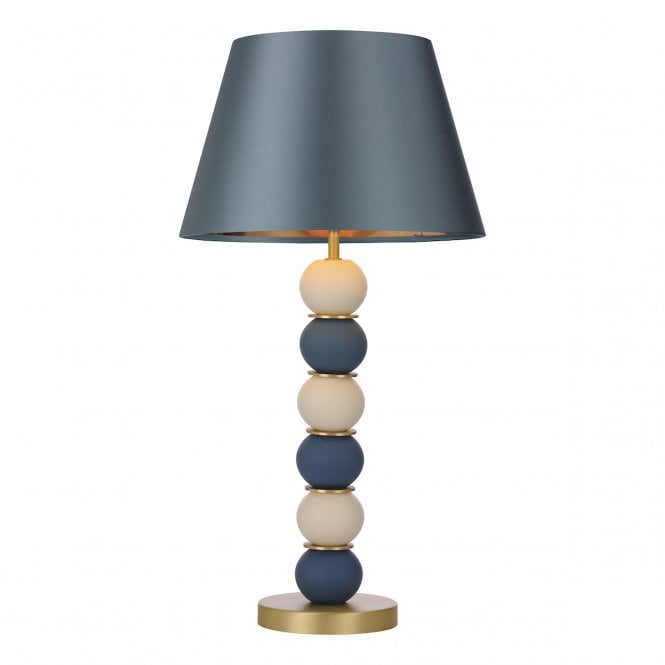 David Hunt Lighting Bobble Table Lamp Persian Blue/Coconut Base Only