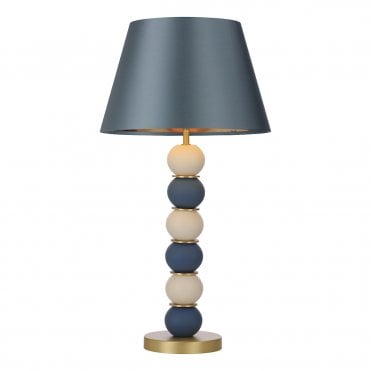 Bobble Table Lamp Persian Blue/Coconut Base Only