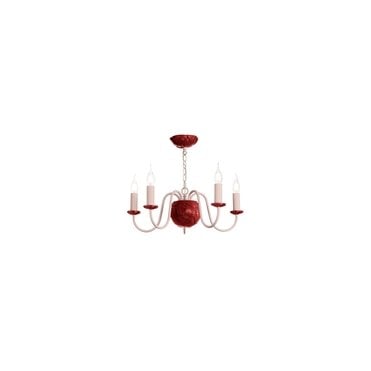 Bodkin 5 Light  Pendant Blush Pink / Strawberry