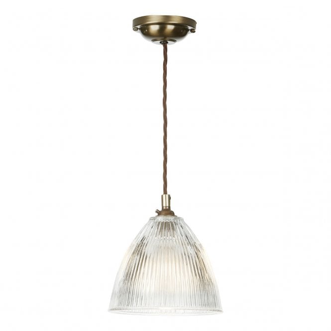 David Hunt Lighting Cambridge Single Pendant In Antique Brass
