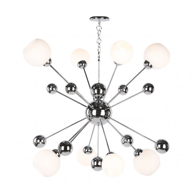 David Hunt Lighting Cosmos 8 light horizontal pendant in Chrome