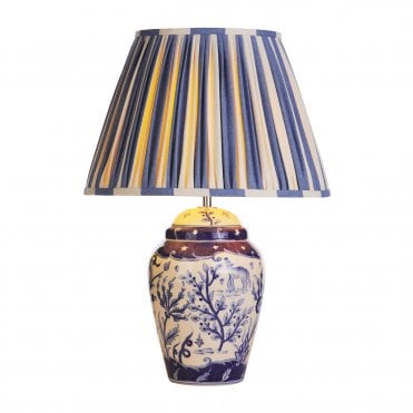 Devana Table lamp Blue / White Base Only