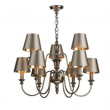 Dickens 9 Light Pendant In Bronze - FITTING ONLY