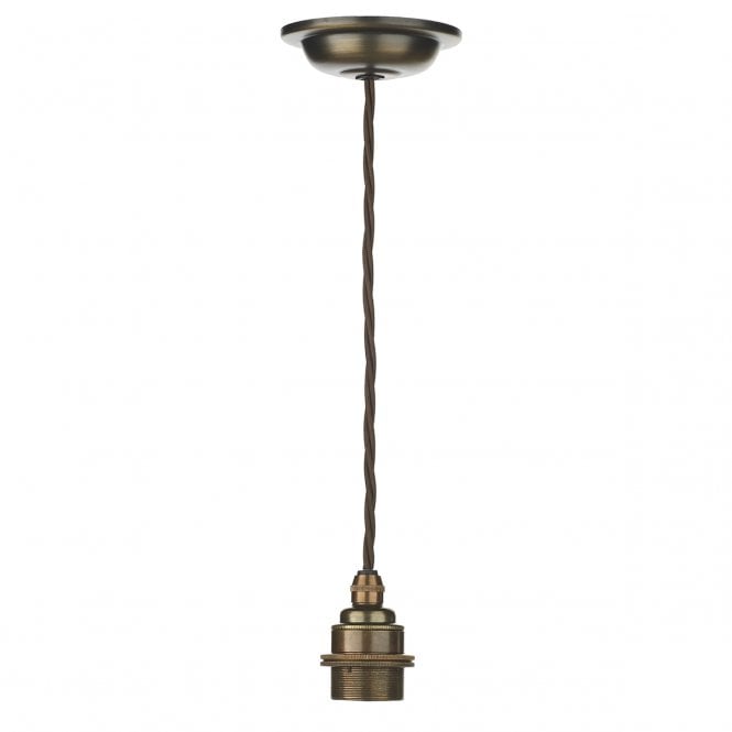David Hunt Lighting Duxford 1 Light Suspension Antique Brass