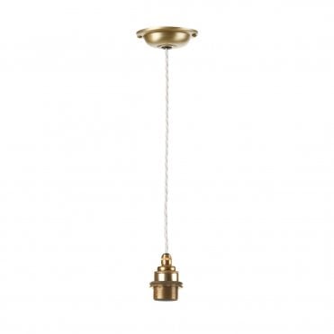 Duxford 1 Light Suspension In Butter Brass