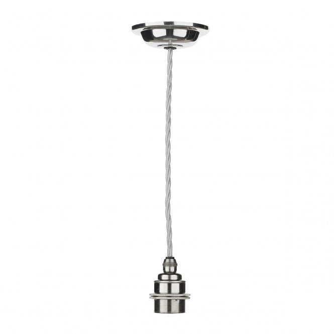 David Hunt Lighting Duxford 1 Light Suspension Nickel Chrome