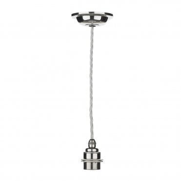 Duxford 1 Light Suspension Nickel Chrome