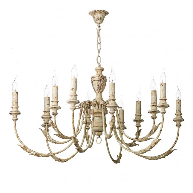 David Hunt Lighting Emile 12 Light Pendant Rustic French