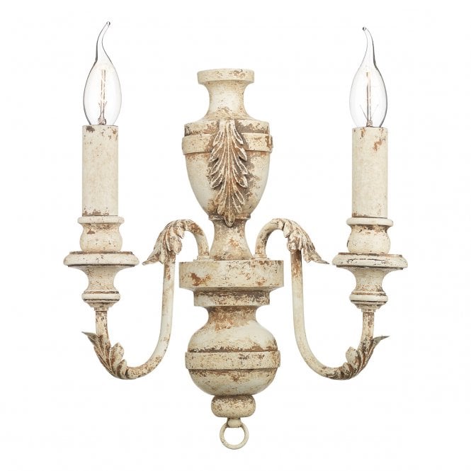 David Hunt Lighting Emile 2 Light Wall Bracket Rustic French