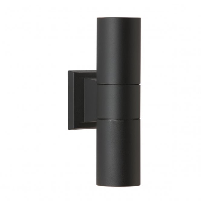 David Hunt Lighting Falmouth double outdoor wall light Black
